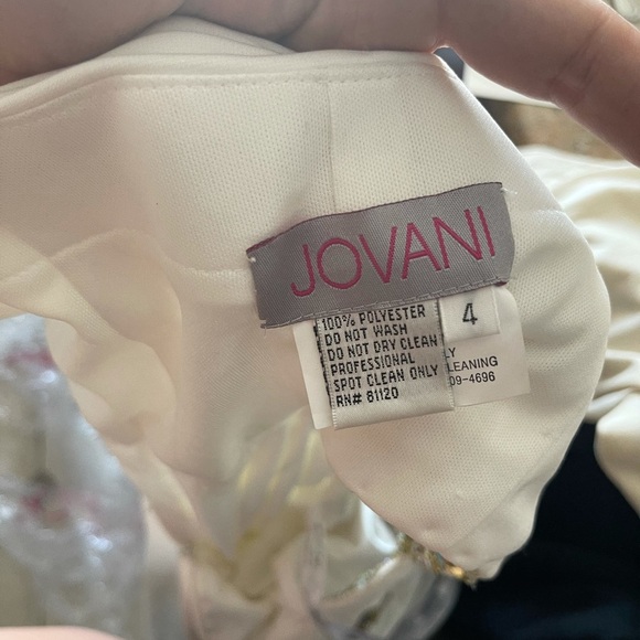 Jovani White Dress with Sequin - Picture 7 of 7